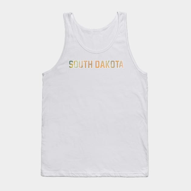 South Dakota Pastel Tie Dye Tank Top by maccm